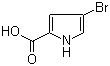 structure of CAS# 27746-02-7, 4-Bromo-1H-pyrrole-2-carboxylic acid