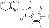 CAS 登录号：27908-75-4, 溶剂黄 157, 4,5,6,7-四氯-2-(2-喹啉基)-1,3-茚满二酮