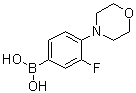 structure of CAS# 279262-09-8, (3-Fluoro-4-morpholinophenyl)boronic acid