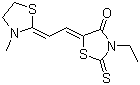CAS # 27930-87-6, 3-Ethyl-5-((3-methylthiazolidin-2-ylidene)ethylidene)rhodanine