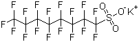 structure of CAS# 2795-39-3, 全氟辛基磺酸钾
