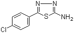 structure of CAS# 28004-62-8, 5-(4-氯苯基)-[1,3,4]噻二唑-2-胺