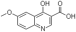 structure of CAS# 28027-16-9, 4-Hydroxy-6-methoxyquinoline-3-carboxylic acid
