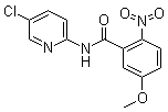 N-(5-氯-2-吡啶基)-5-甲氧基-2-硝基苯甲酰胺分子结构 (CAS 280773-16-2)