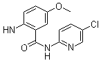 structure of CAS# 280773-17-3, 2-Amino-N-(5-chloro-2-pyridinyl)-5-methoxybenzamide