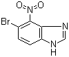 structure of CAS# 281190-51-0, 5-Bromo-4-nitro-1H-benzimidazole