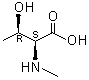 structure of CAS# 2812-28-4, N-Methyl-L-threonine