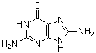 8-氨基鸟嘌呤分子结构 (CAS 28128-41-8)