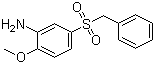 structure of CAS# 2815-50-1, 5-Benzylsulfonyl-2-methoxy-aniline