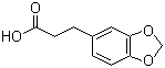 1,3-Benzodioxole-5-propanoic acid molecular structure (CAS 2815-95-4)