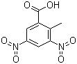 3,5-二硝基-2-甲基苯甲酸分子结构 (CAS 28169-46-2)
