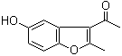 structure of CAS# 28241-99-8, 2-甲基-3-乙酰基-5-羟基苯并呋喃