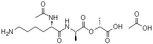CAS 登录号：282729-62-8, (2R)-N2-乙酰基-L-赖氨酰-D-丙氨酰-2-羟基丙酸单乙酸盐