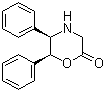 structure of CAS# 282735-66-4, (5R,6S)-5,6-Diphenyl-2-morpholinone