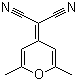 structure of CAS# 28286-88-6, (2,6-Dimethyl-4H-pyran-4-ylidene)malononitrile