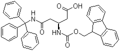 (3S)-3-(9H-Fluoren-9-ylmethoxycarbonylamino)-5-oxo-5-[tri(phenyl)methylamino]pentanoic acid molecular structure (CAS 283160-20-3)
