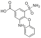 3-Amino-4-phenoxy-5-sulfamoylbenzoic acid molecular structure (CAS 28328-54-3)