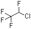 structure of CAS# 2837-89-0, 2-Chloro-1,1,1,2-tetrafluoroethane