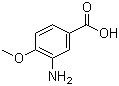 structure of CAS# 2840-26-8, 3-氨基-4-甲氧基苯甲酸
