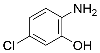 2-氨基-5-氯苯酚分子结构 (CAS 28443-50-7)