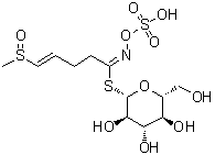 CAS 登录号：28463-24-3, 4-甲基亚磺酰基-3-丁烯基硫代葡萄糖酸酯