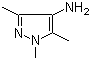 structure of CAS# 28466-21-9, 1,3,5-Trimethyl-1H-pyrazol-4-amine