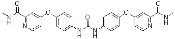 CAS 登录号：284670-98-0, N,N'-双[4-[2-(N-甲基氨基甲酰)-4-吡啶基氧基]苯基]脲