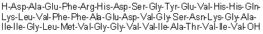 Amyloid peptide 1-46 molecular structure (CAS 285554-31-6)