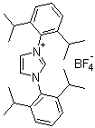 structure of CAS# 286014-25-3, 1,3-Bis(2,6-diisopropylphenyl)imidazolium tetrafluoroborate