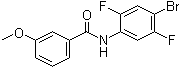 CAS 登录号：286366-73-2, N-(4-溴-2,5-二氟苯基)-3-甲氧基苯甲酰胺