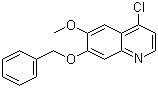 structure of CAS# 286371-49-1, 7-Benzyloxy-4-chloro-6-methoxyquinoline
