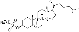 胆固醇硫酸酯钠盐分子结构 (CAS 2864-50-8)