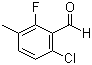 structure of CAS# 286474-59-7, 6-Chloro-2-fluoro-3-methylbenzaldehyde