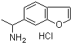 structure of CAS# 286834-84-2, alpha-Methyl-6-benzofuranethanamine hydrochloride