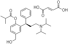 structure of CAS# 286930-03-8, (R)-Fesoterodine fumarate
