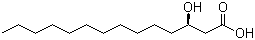 structure of CAS# 28715-21-1, (R)-3-羟基肉豆蔻酸