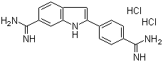 4',6-Diamidino-2-phenylindole dihydrochloride molecular structure (CAS 28718-90-3)