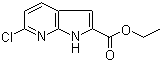 structure of CAS# 287384-84-3, Ethyl 6-chloro-1H-pyrrolo[2,3-b]pyridine-2-carboxylate