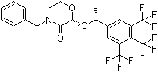 CAS # 287930-75-0, (2R)-4-Benzyl-2-[(1R)-1-[3,5-bis(trifluoromethyl)phenyl]ethoxy]morpholin-3-one