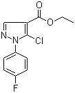structure of CAS# 288252-75-5, 5-氯-1-(4-氟苯基)-1H-吡唑-4-羧酸乙酯