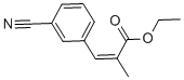 structure of CAS# 288309-15-9, (2Z)-ethyl ester 3-(3-cyanophenyl)-2-methyl-2-Propenoic acid