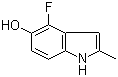 structure of CAS# 288385-88-6, 4-氟-5-羟基-2-甲基吲哚