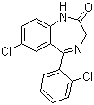 地洛西泮分子结构 (CAS 2894-67-9)