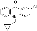 CAS 登录号：2897-00-9, 2-环丙甲基氨基-5-氯二苯甲酮