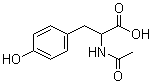 N-乙酰基-DL-酪氨酸分子结构 (CAS 2901-77-1)