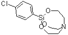 CAS # 29025-67-0, 1-(4-Chlorophenyl)-2,8,9-trioxa-5-aza-1-silabicyclo[3.3.3]undecane, 5-p-Chlorophenylsilatrane, NSC 310183, RS 150