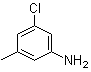 3-氯-5-甲基苯胺分子结构 (CAS 29027-20-1)