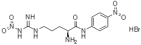 (S)-2-Amino-5-[[imino(nitroamino)methyl]amino]-N-(4-nitrophenyl)pentanamide monohydrobromide molecular structure (CAS 29028-61-3)