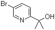 structure of CAS# 290307-40-3, 2-(5-Bromopyridin-2-yl)propan-2-ol