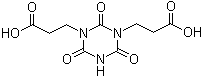 双(2-羧乙基)异氰脲酸酯分子结构 (CAS 2904-40-7)